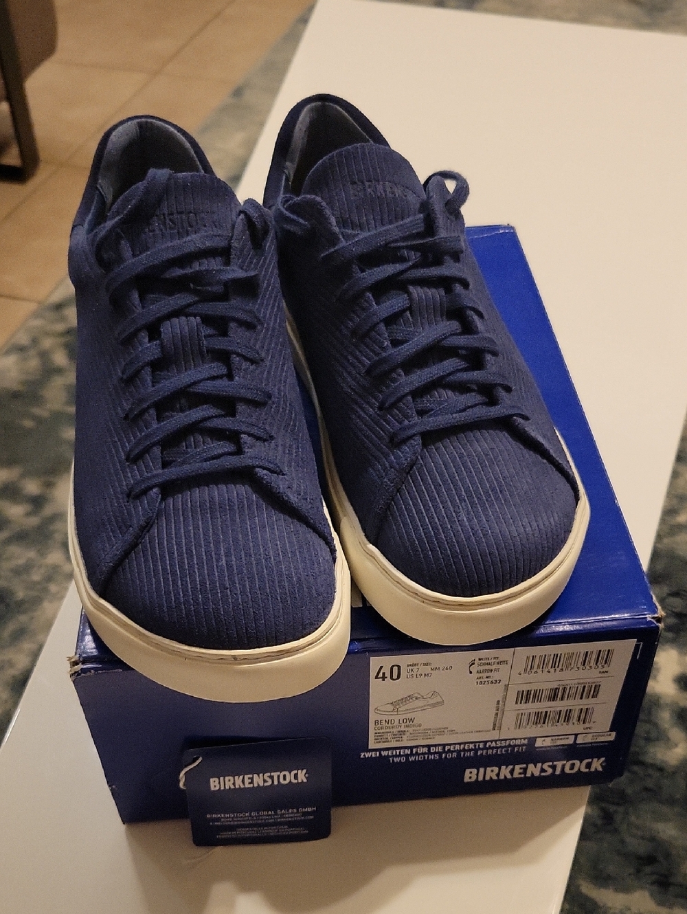 Birkenstock Bend Low Corduroy Indigo